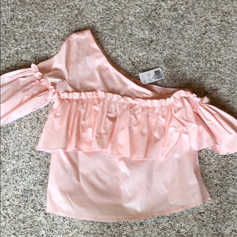 Light pink cold shoulder top